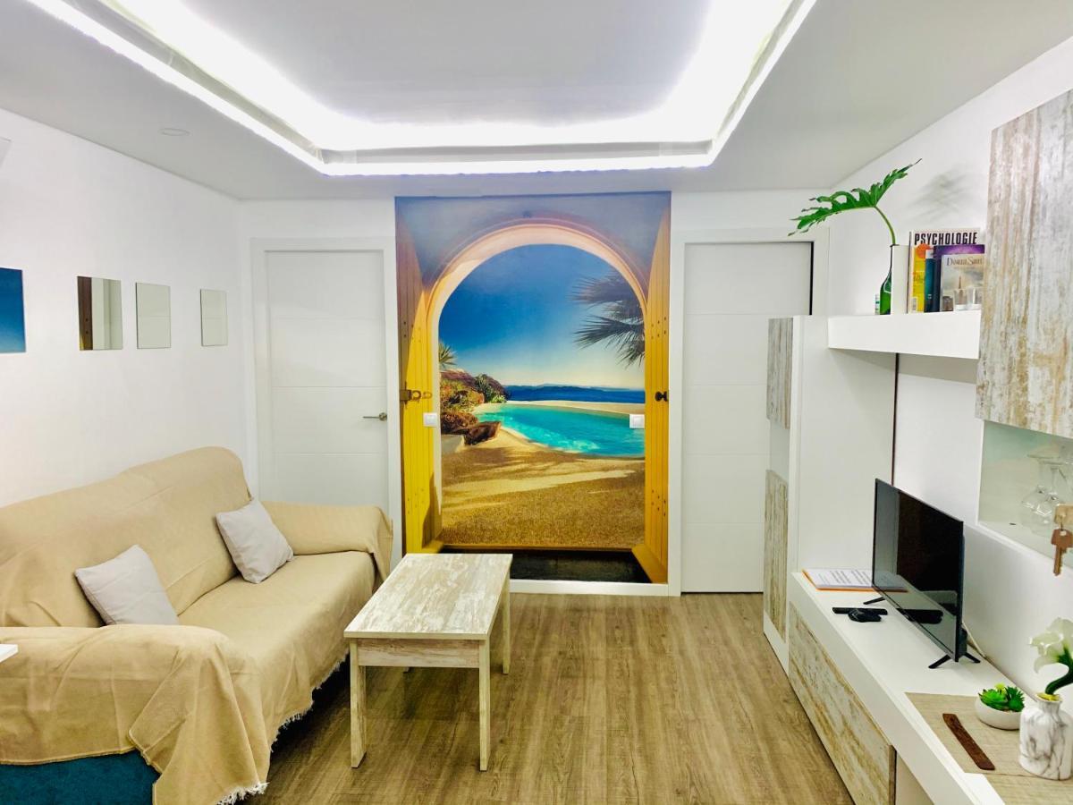 لاس بالماس دي غران كاناريا Apartamento Moderno Tipo Semisotano En Playa Las Canteras Con Wifi المظهر الخارجي الصورة